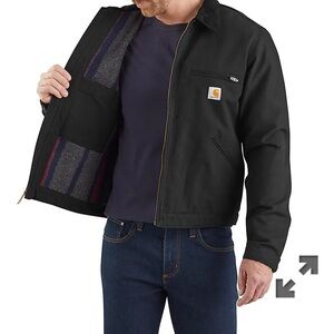 Carhartt Men's Black Duck Detroit Jacket New XXL